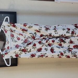 Vintage style floral playsuit